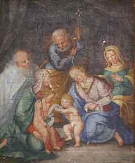 Jurij subic Jezus in Janez Krstnik oil painting image
